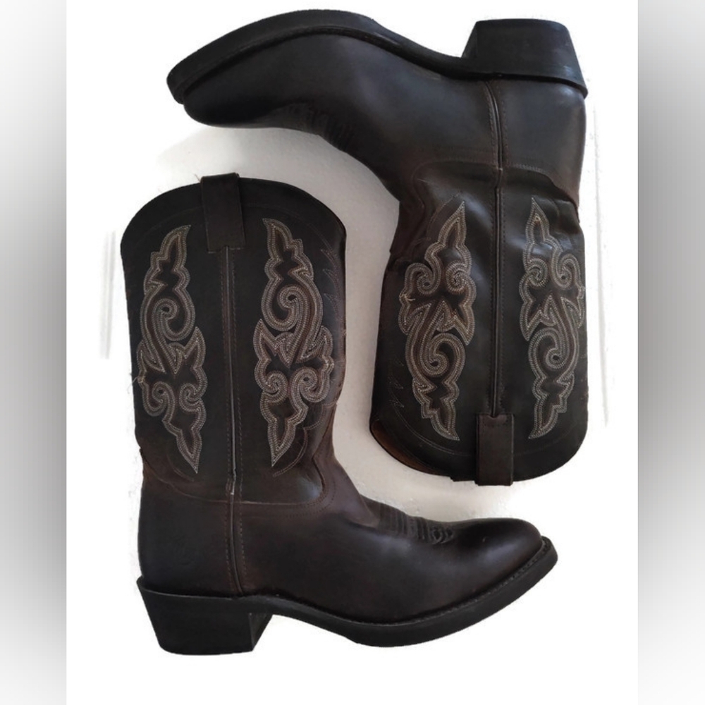Double H Oil Resistant Brown Cowboy Boots Size 10 D Men Women's 11.5